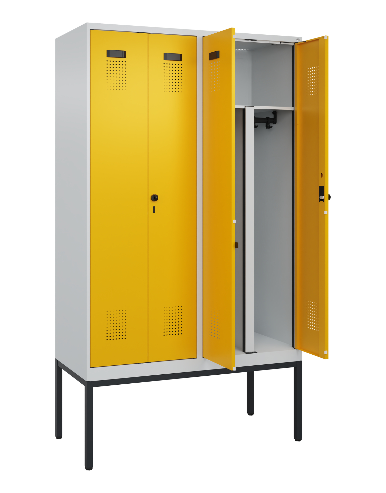 C+P PSA Doppel-Spind Evolo PLUS, Gestell, 4 Abteil