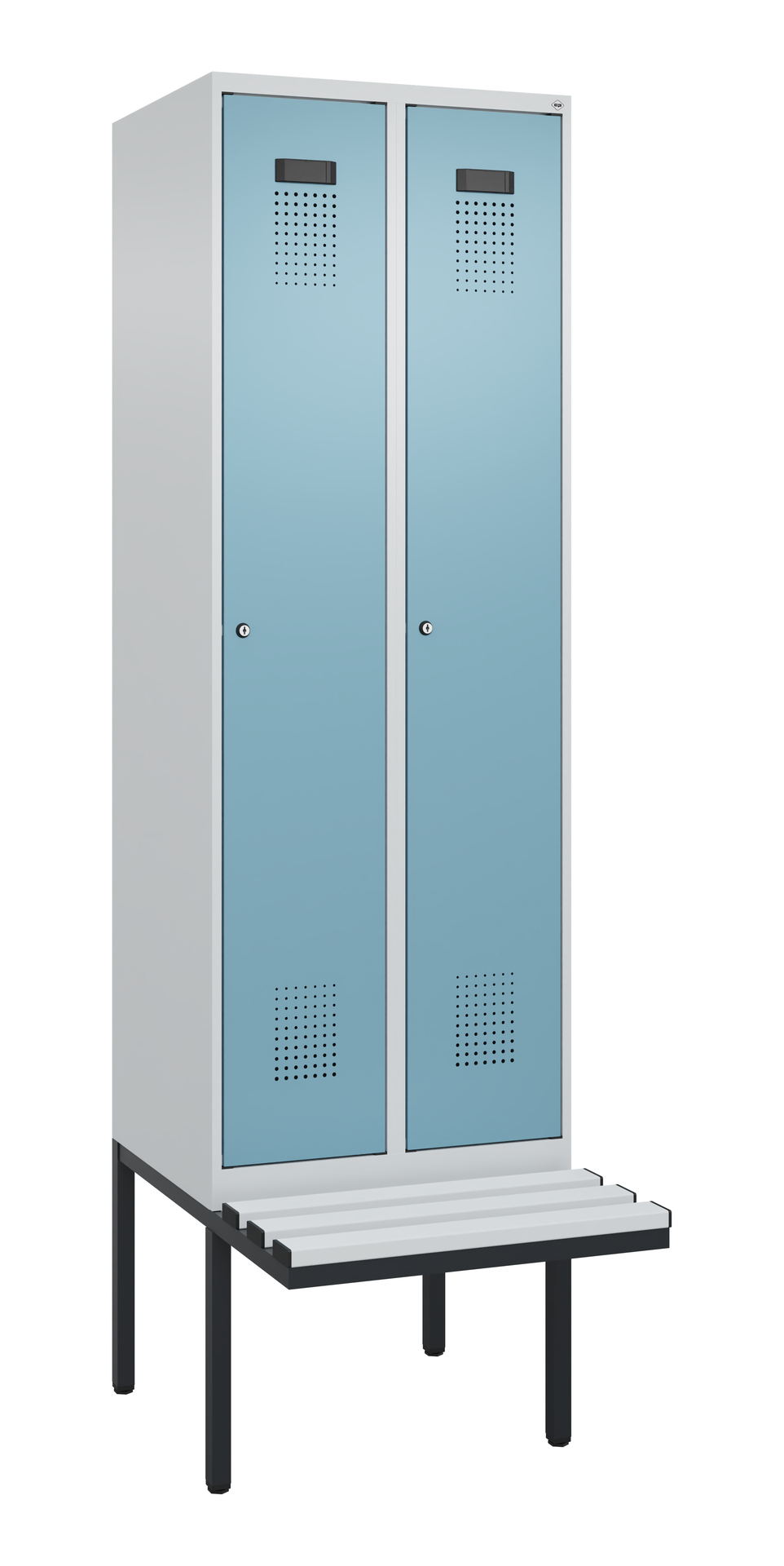 C+P Spind Evolo PLUS, Bank, 2 Abteil, 2120x600x815