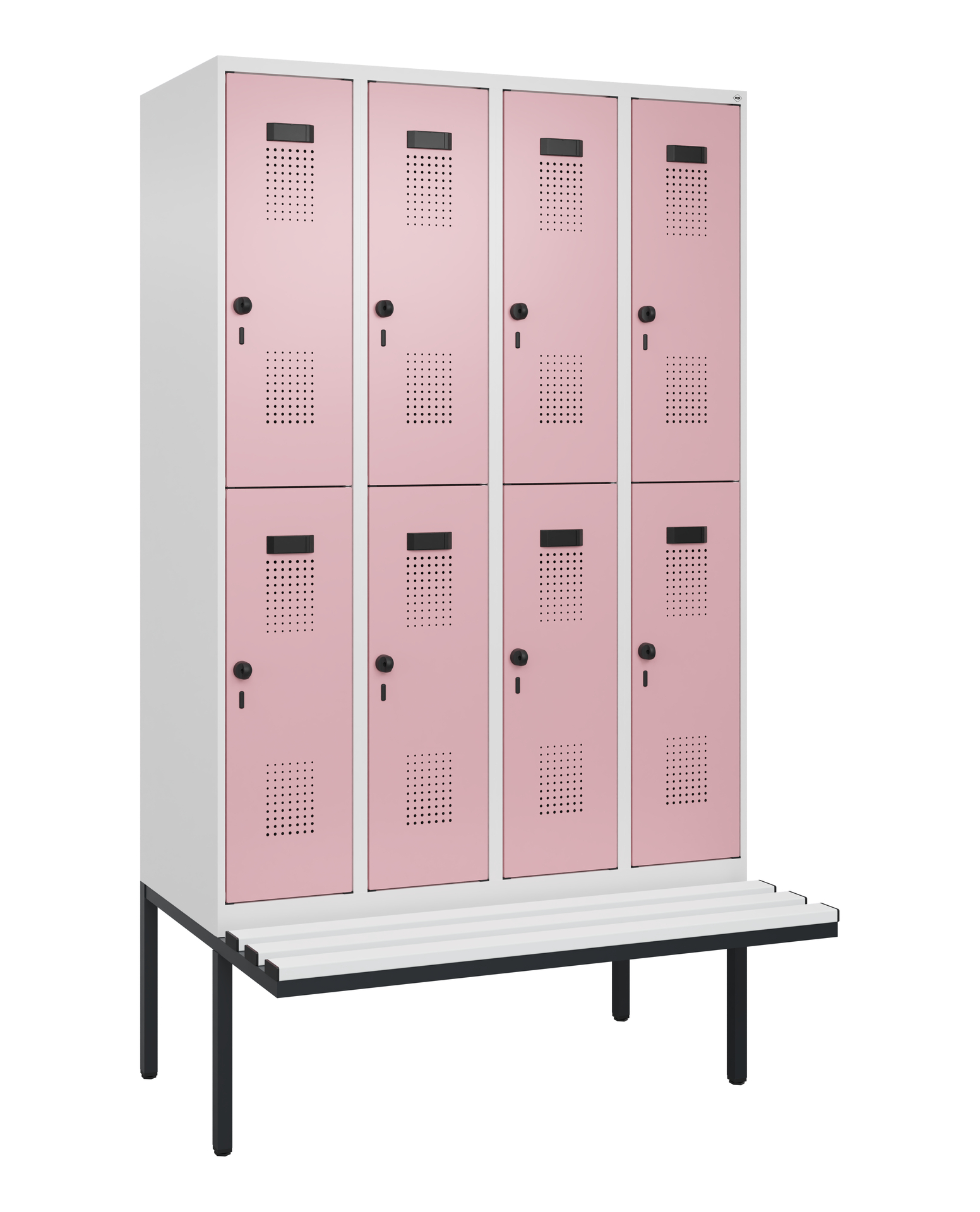 C+P Doppelstock-Spind Evolo PLUS, Bank, 8 Fächer, 