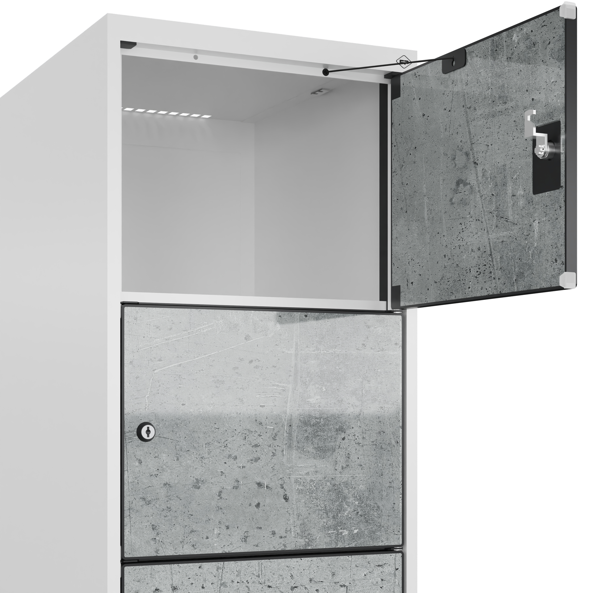 C+P Schlie�fachschrank Evolo PLUS, 6 F�cher, 1850x400x500mm
