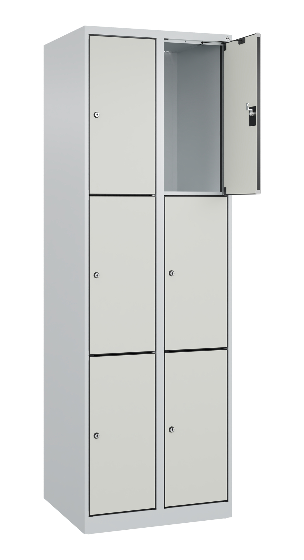 C+P Schlie�fachschrank Evolo PLUS, 6 F�cher, 1850x600x500mm