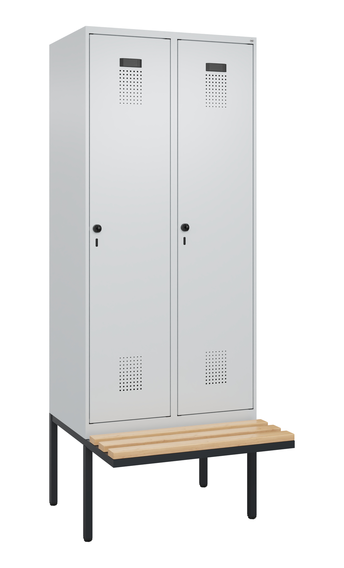 C+P Spind Evolo PLUS, Bank, 2 Abteile, 2120x800x81