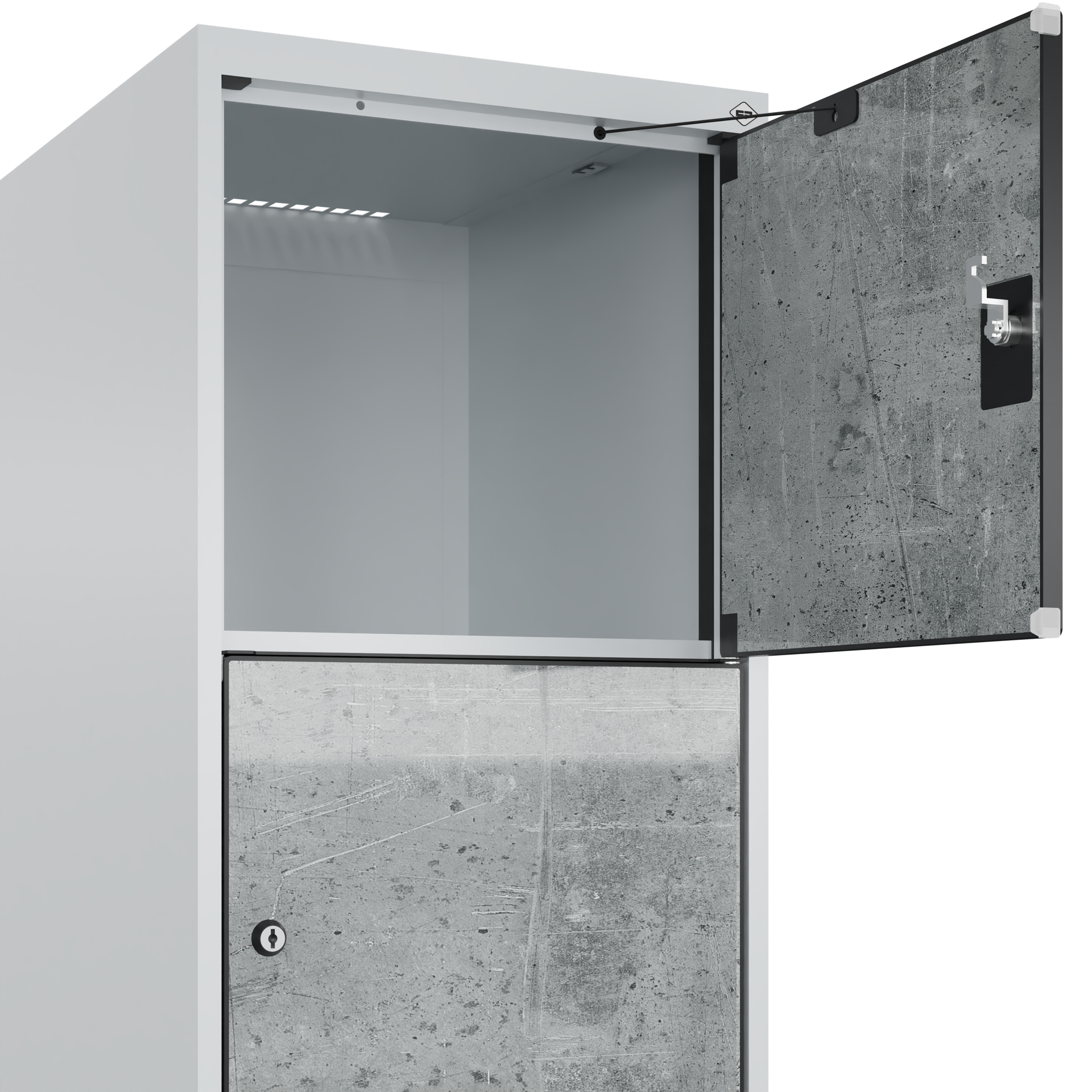 C+P Schlie�fachschrank Evolo PLUS, F��e, 5 F�cher, 1950x400x500mm
