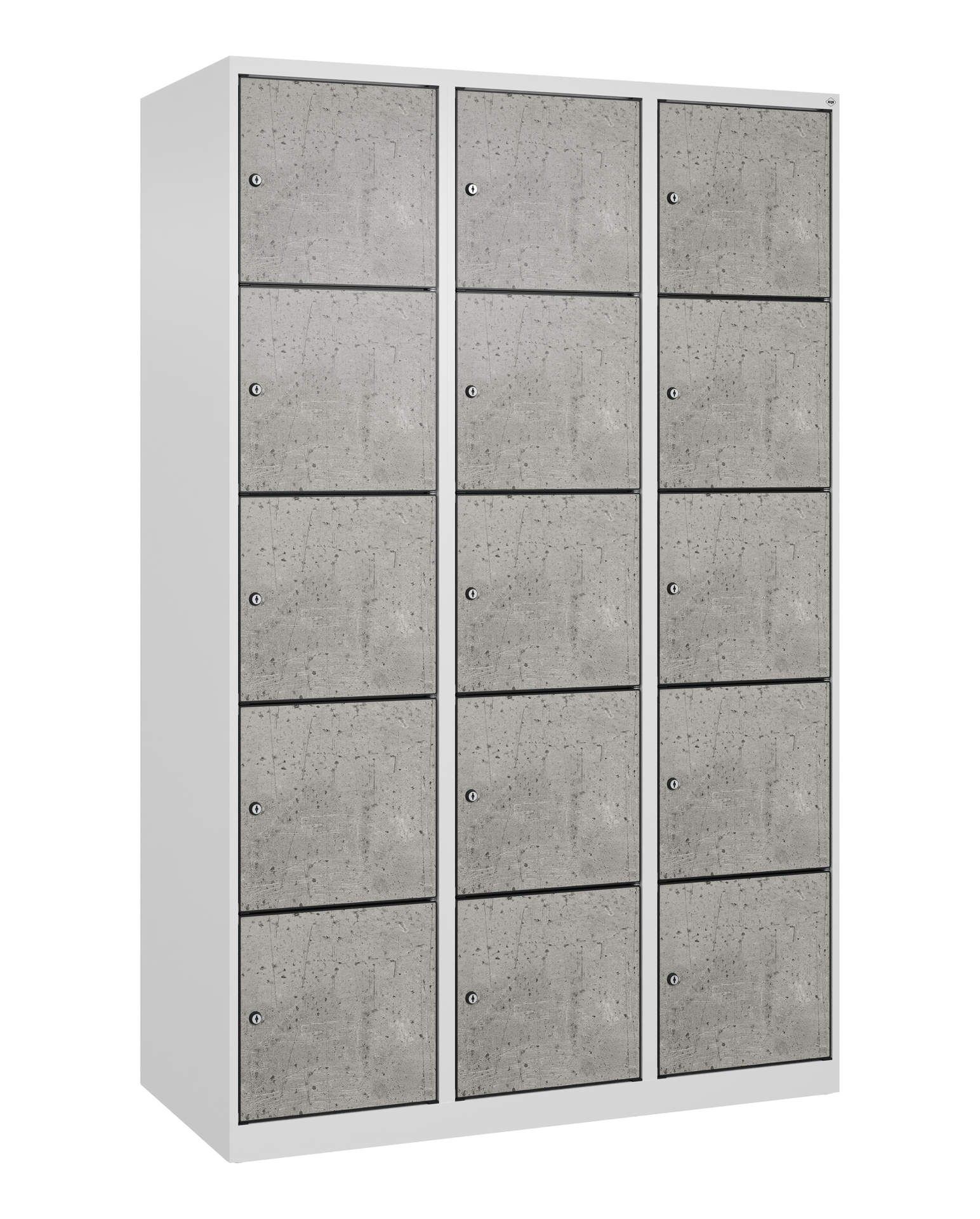 C+P Schlie�fachschrank Evolo PLUS, 15 F�cher, 1850x1200x500mm
