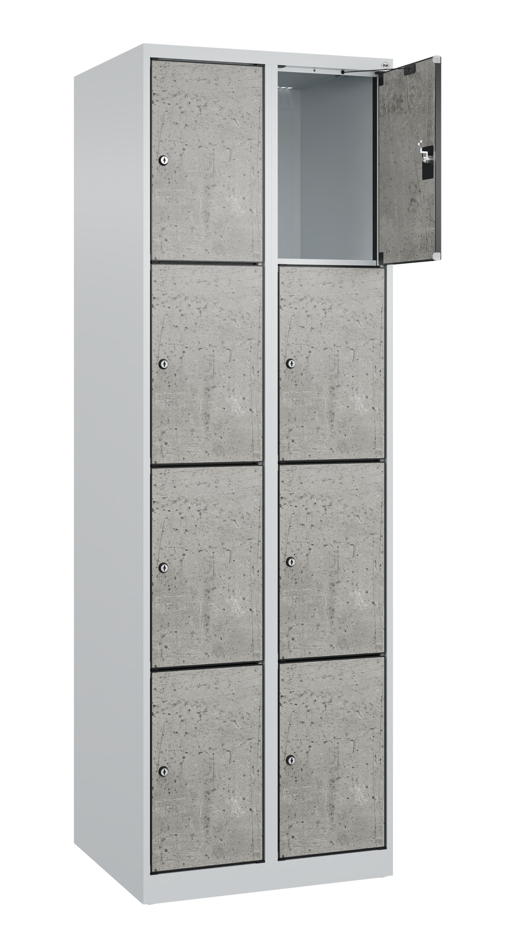 C+P Schlie�fachschrank Evolo PLUS, 8 F�cher, 1850x600x500mm