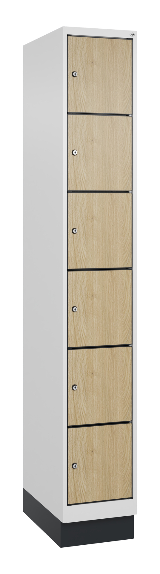 C+P Schlie�fachschrank Evolo PLUS, Sockel, 6 F�cher, 1950x300x500mm