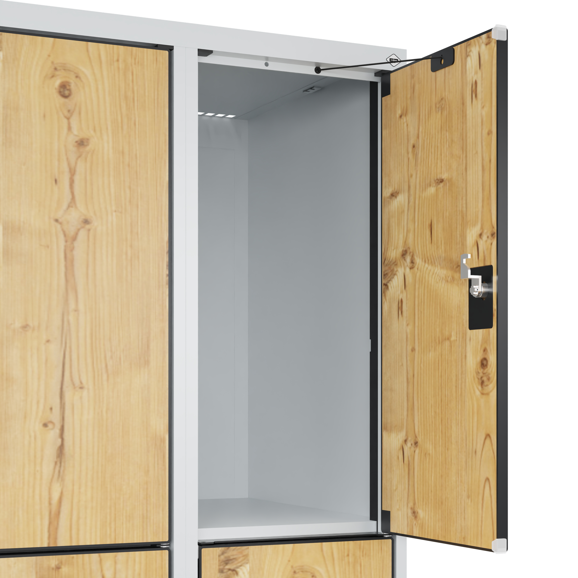 C+P Schlie�fachschrank Evolo PLUS, Sockel, 12 F�cher, 1950x1200x500mm