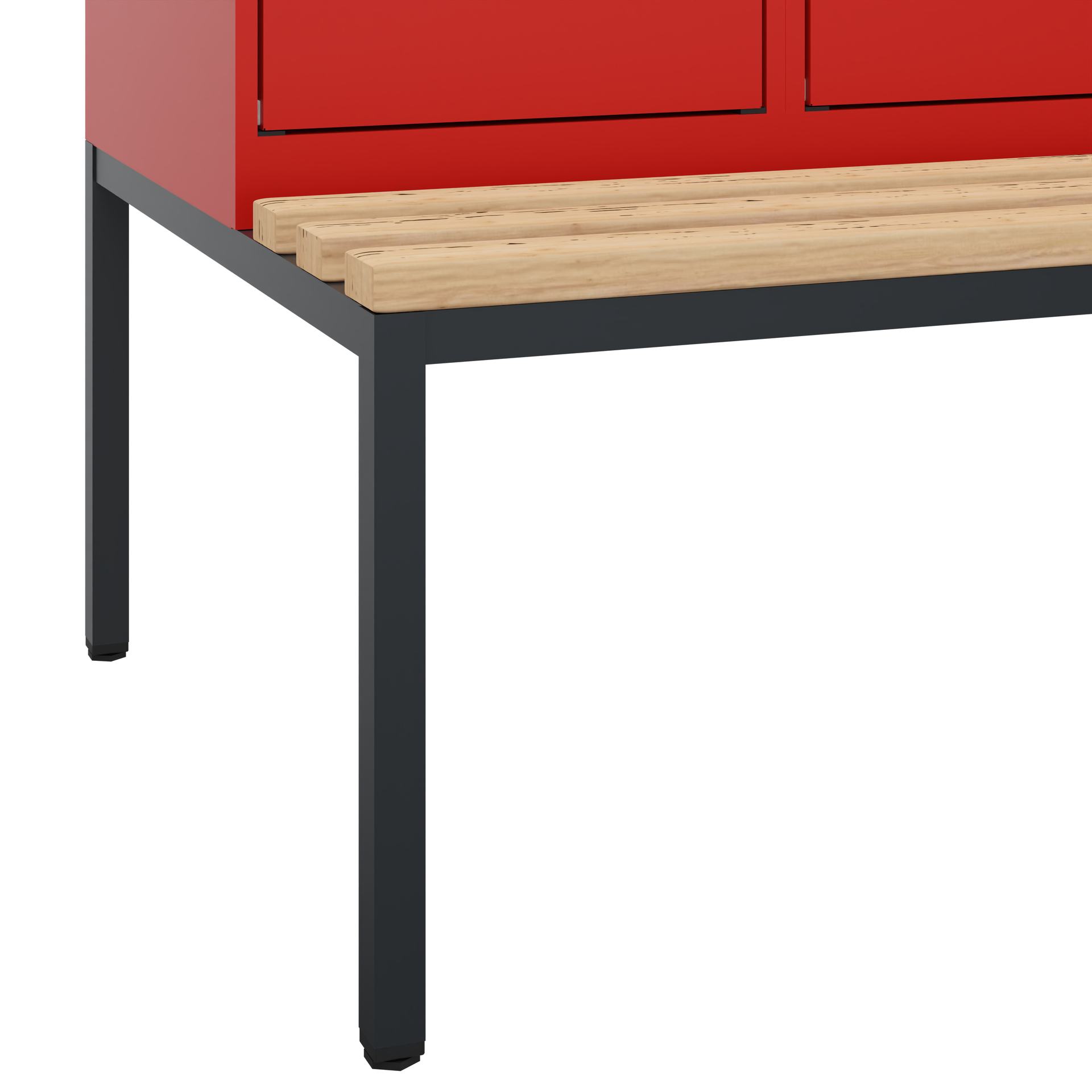 C+P Doppelstock-Spind Evolo PLUS, Bank, 4 Fächer, 