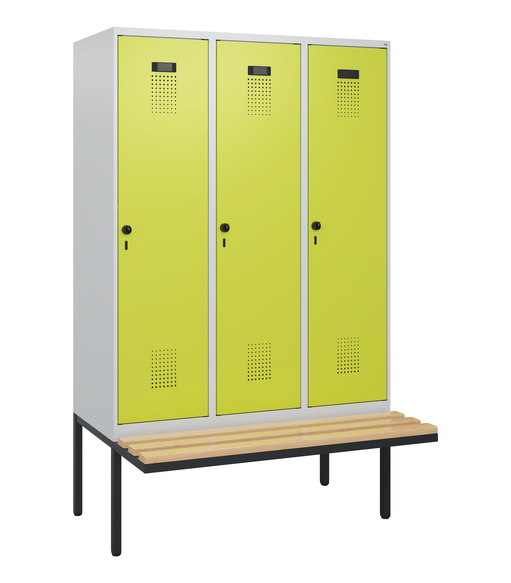 C+P Spind Evolo PLUS, Bank, 3 Abteile, 1950x1200x8