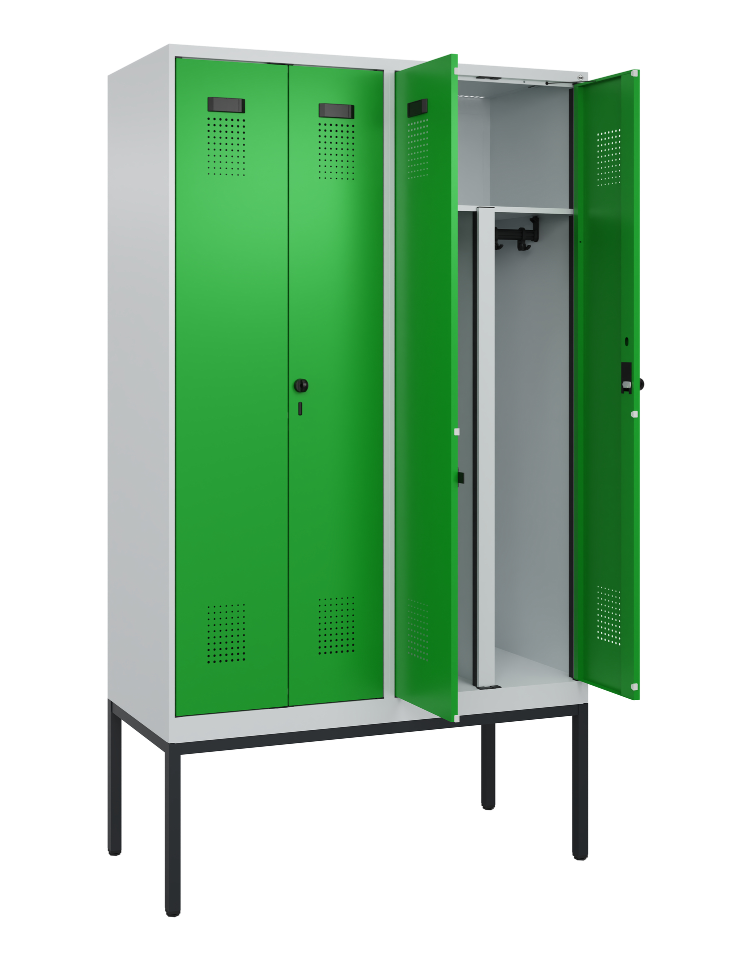 C+P PSA Doppel-Spind Evolo PLUS, Gestell, 4 Abteil