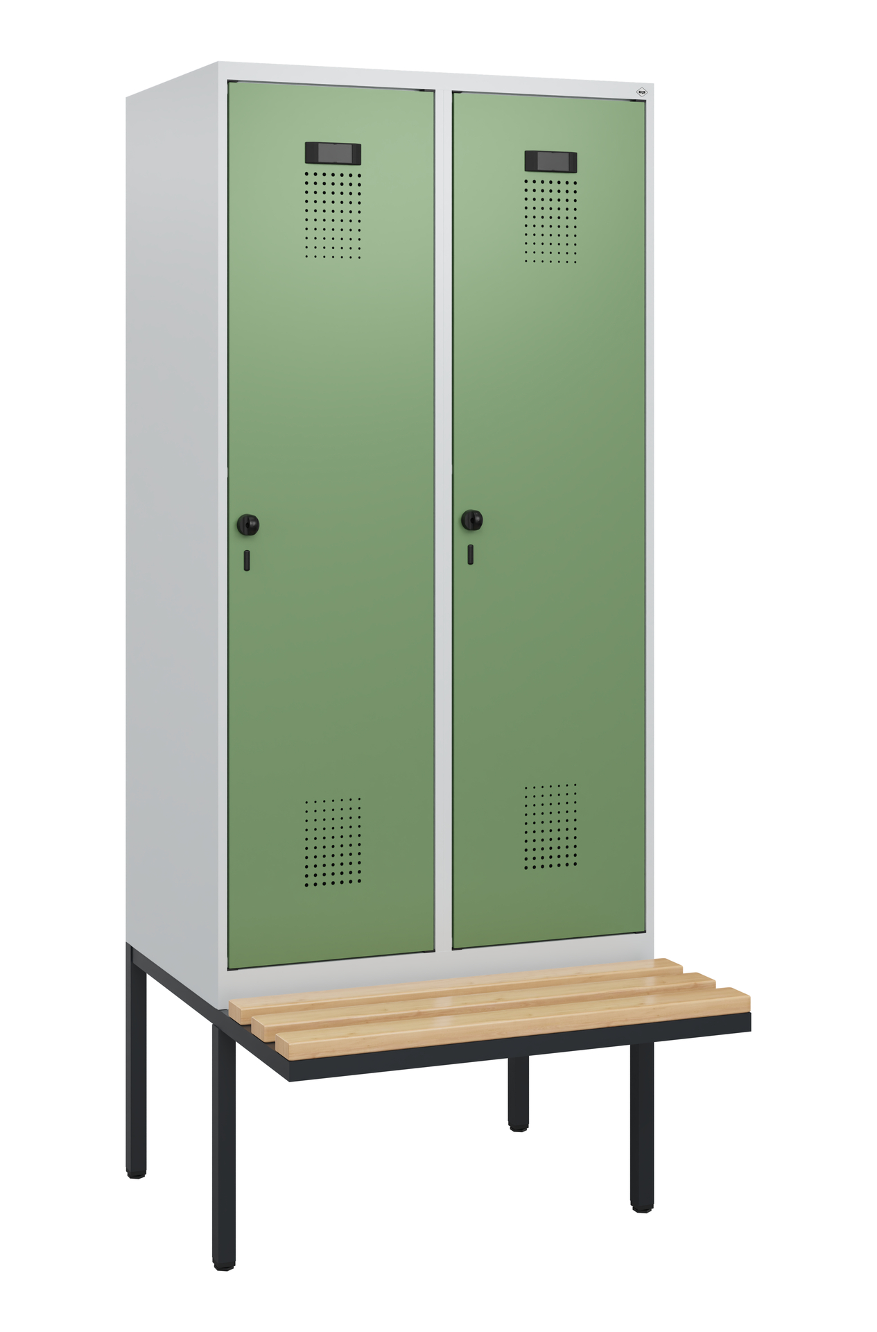 C+P Spind Evolo PLUS, Bank, 2 Abteile, 1950x800x81
