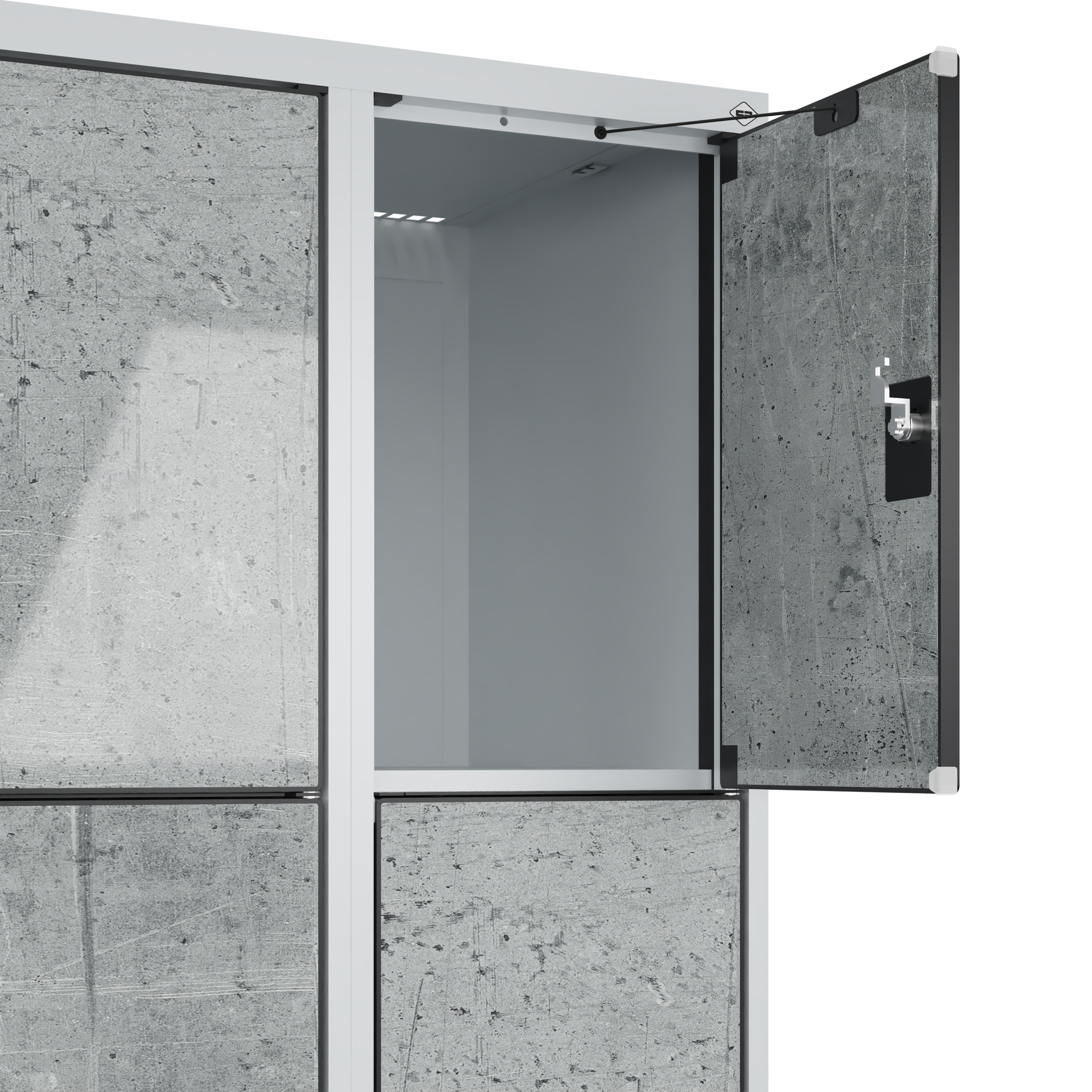 C+P Schlie�fachschrank Evolo PLUS, 8 F�cher, 1850x600x500mm
