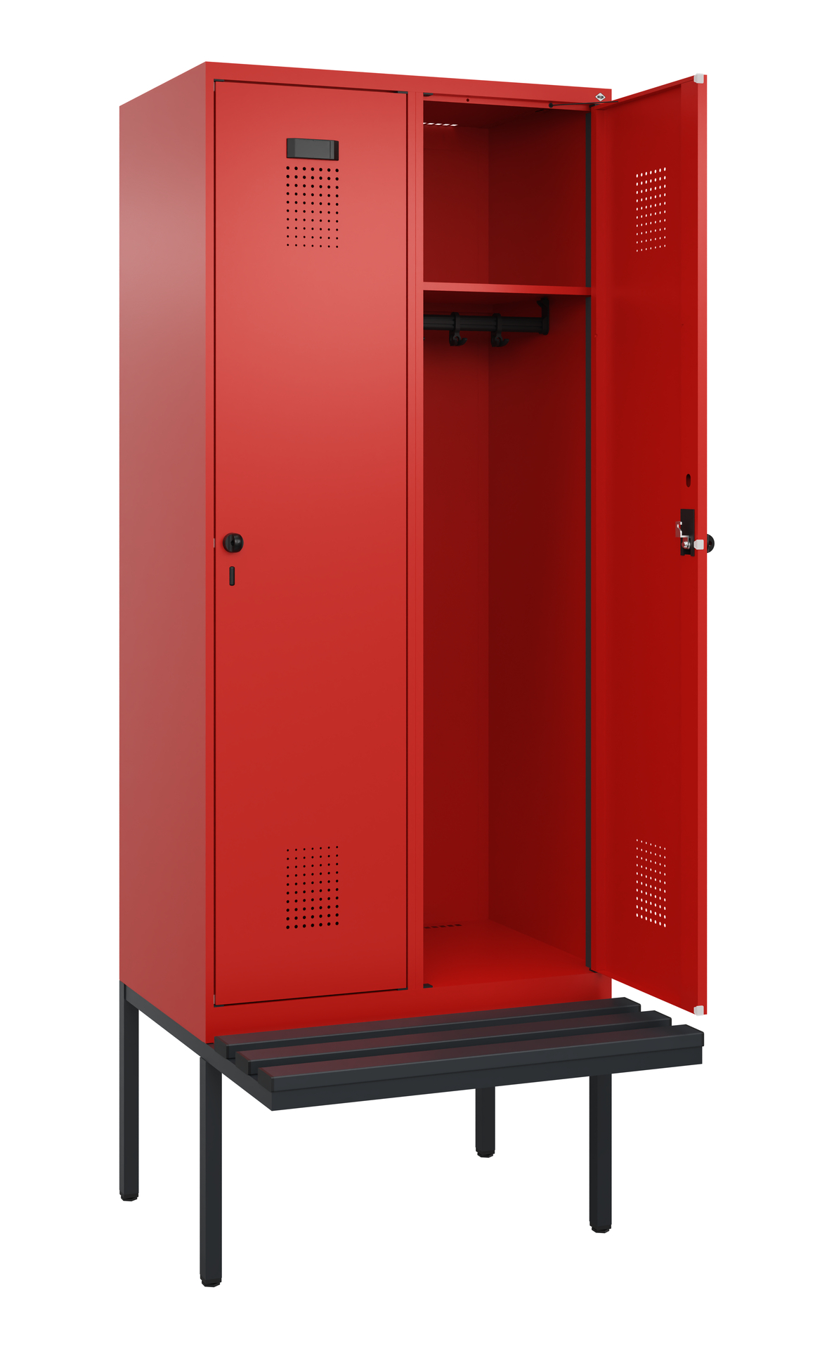 C+P Spind Evolo PLUS, Bank, 2 Abteile, 2120x800x81