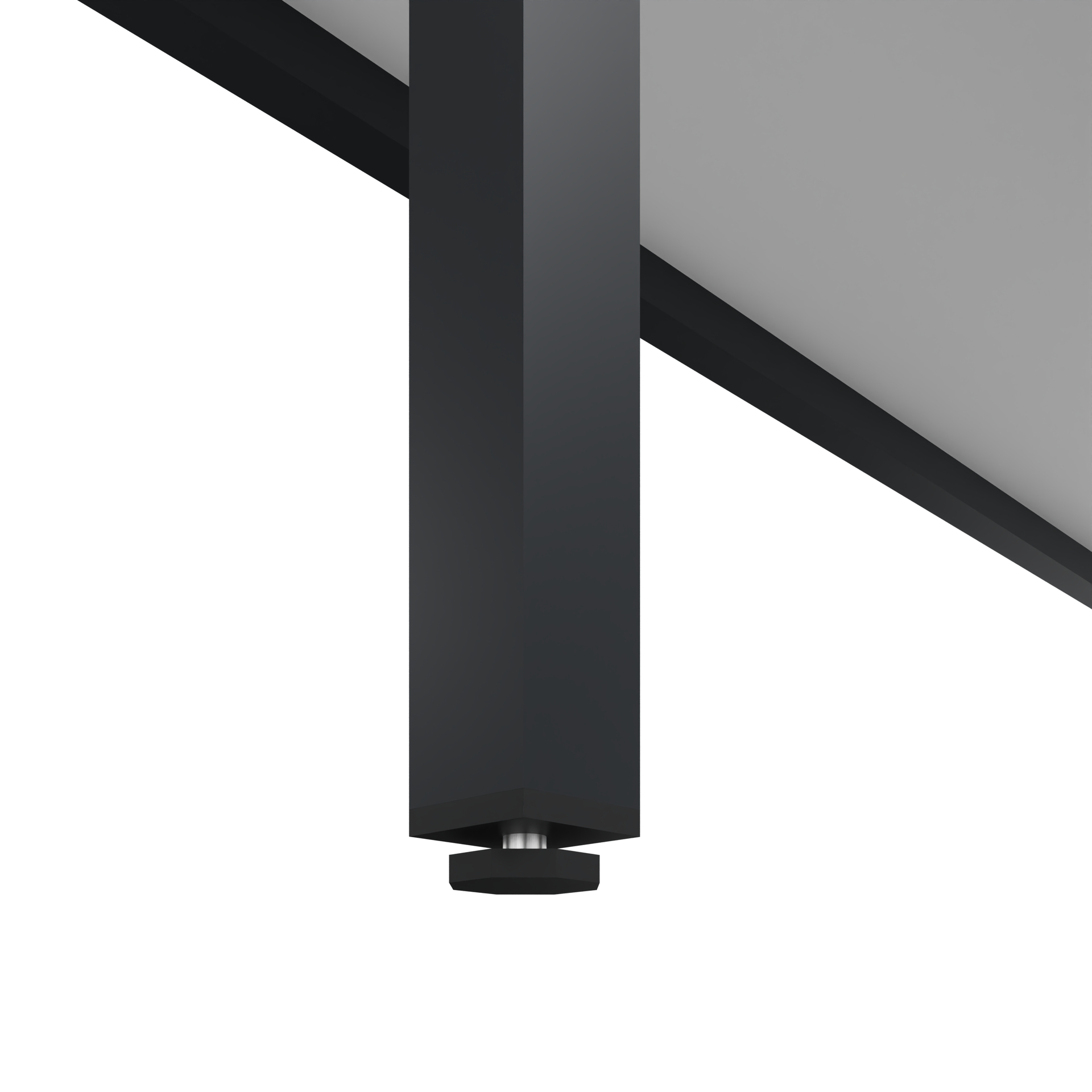 C+P Garderobenbank Solid HPL, 1716x1500x412mm, 7021/VK001