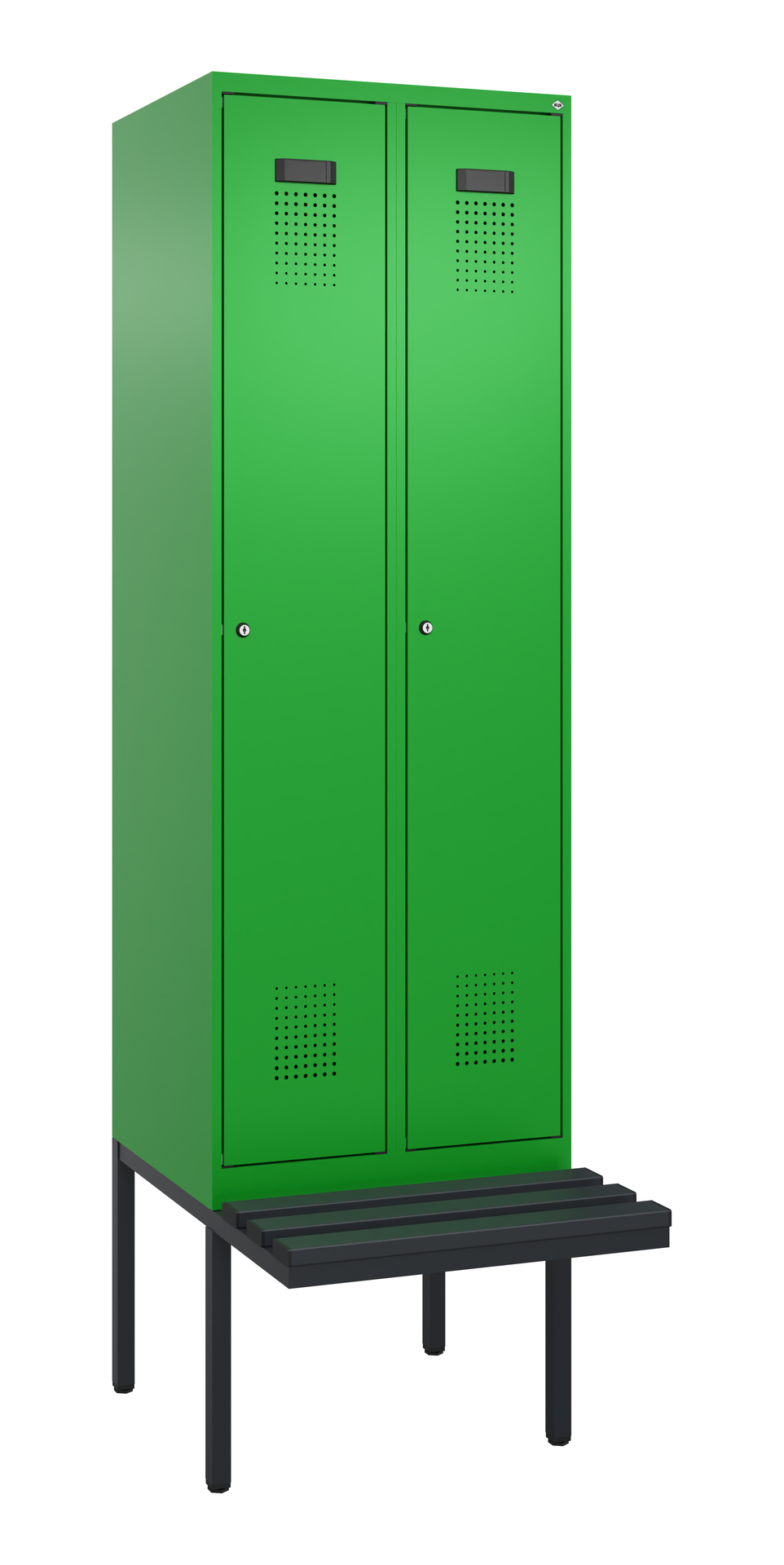 C+P Spind Evolo PLUS, Bank, 2 Abteil, 2120x600x815