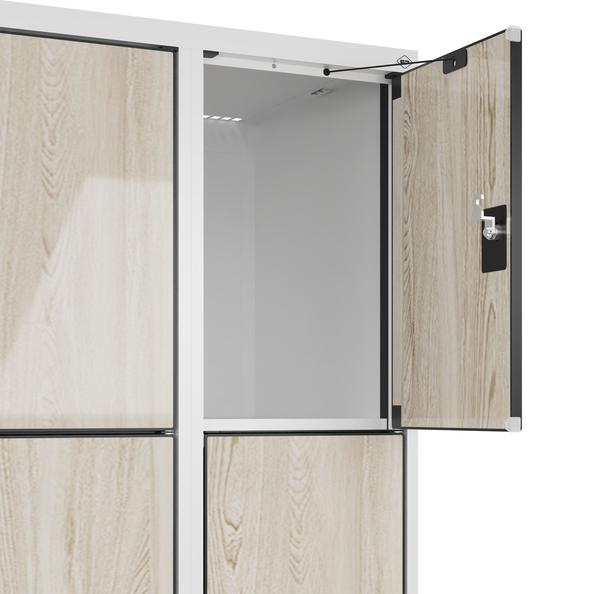 C+P Schlie�fachschrank Evolo PLUS, F��e, 8 F�cher, 1950x600x500mm