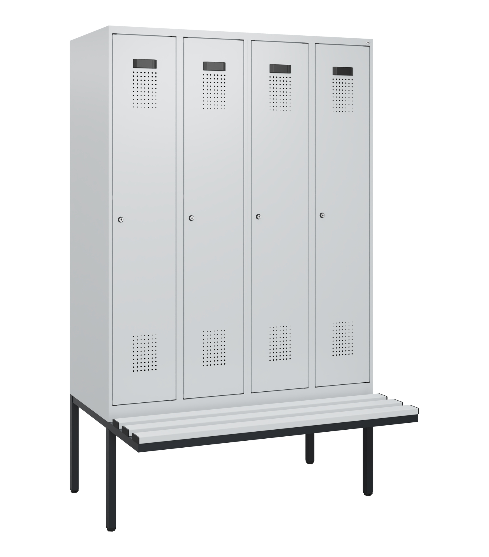 C+P Spind Evolo PLUS, Bank, 4 Abteile, 1950x1200x8