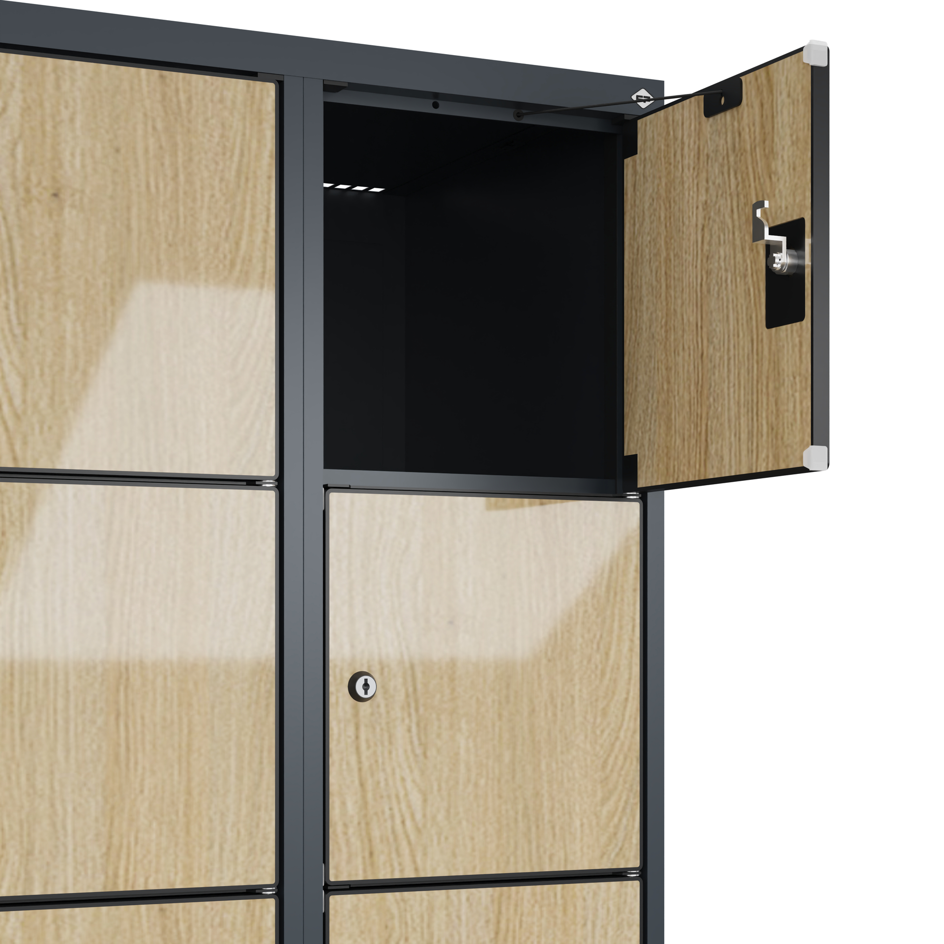 C+P Schlie�fachschrank Evolo PLUS, Sockel, 12 F�cher, 1950x600x500mm
