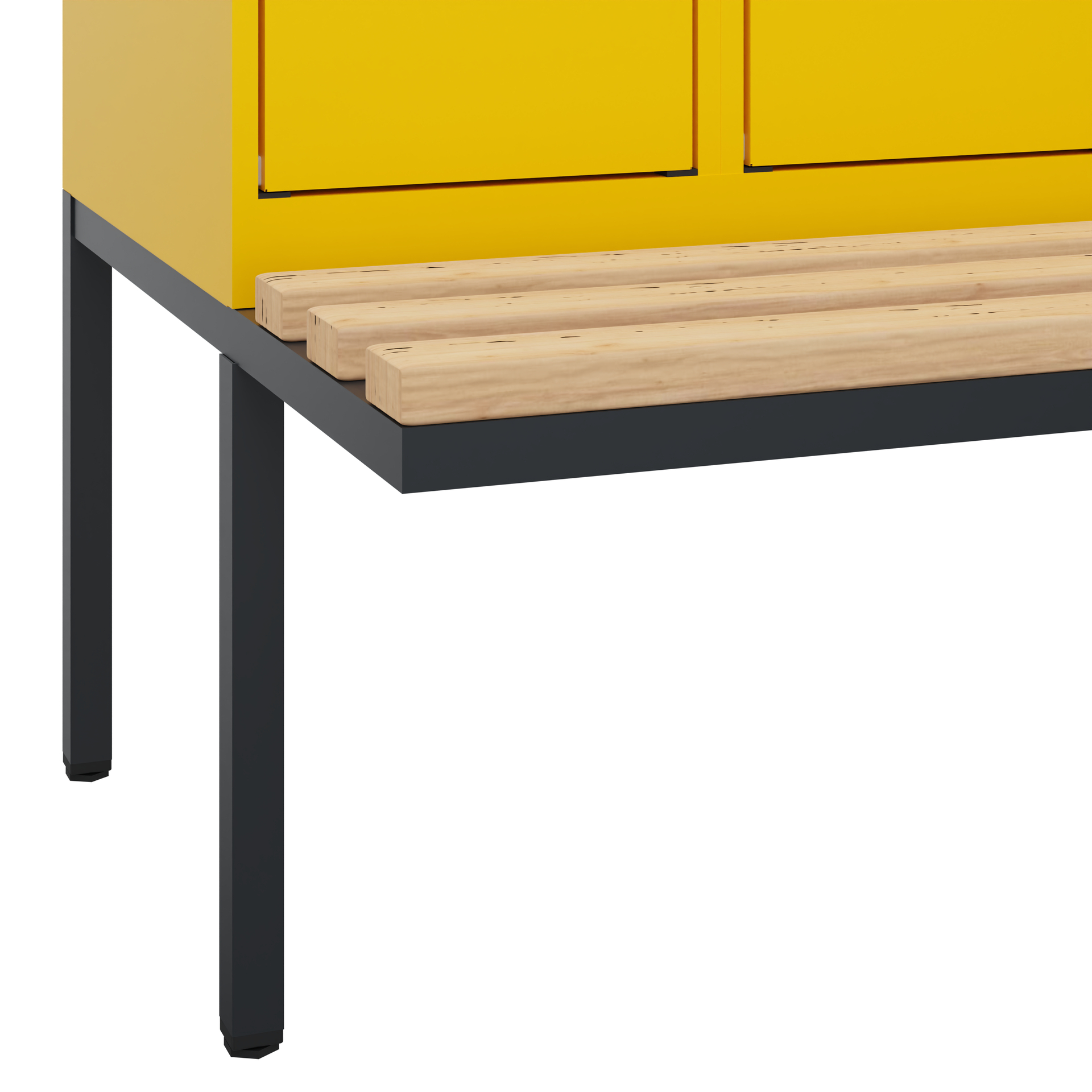 C+P Spind Evolo PLUS, Bank, 4 Abteile, 1950x1200x8