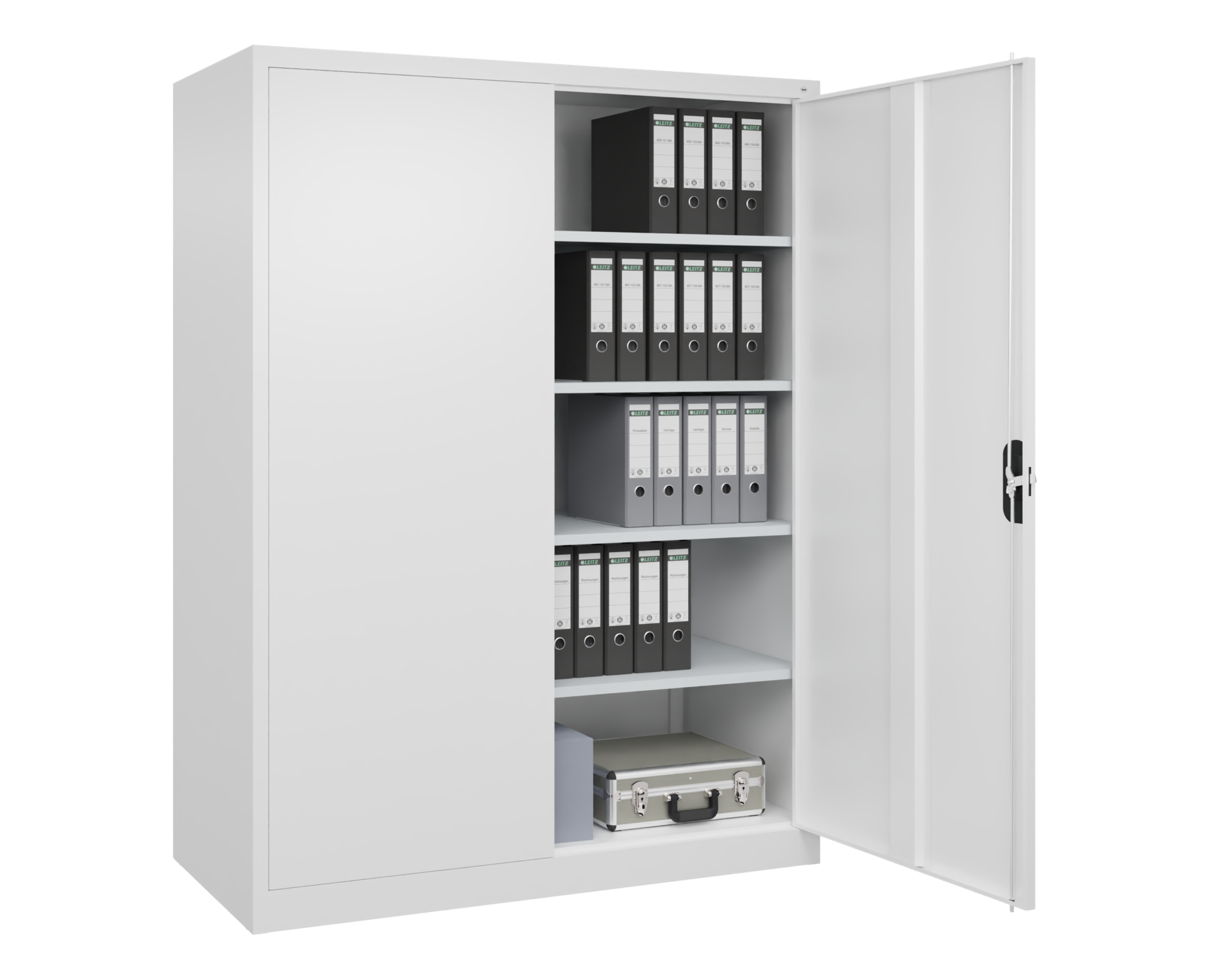 C+P Büroschrank, Acurado, 1950x1500x600mm, 9016/9016