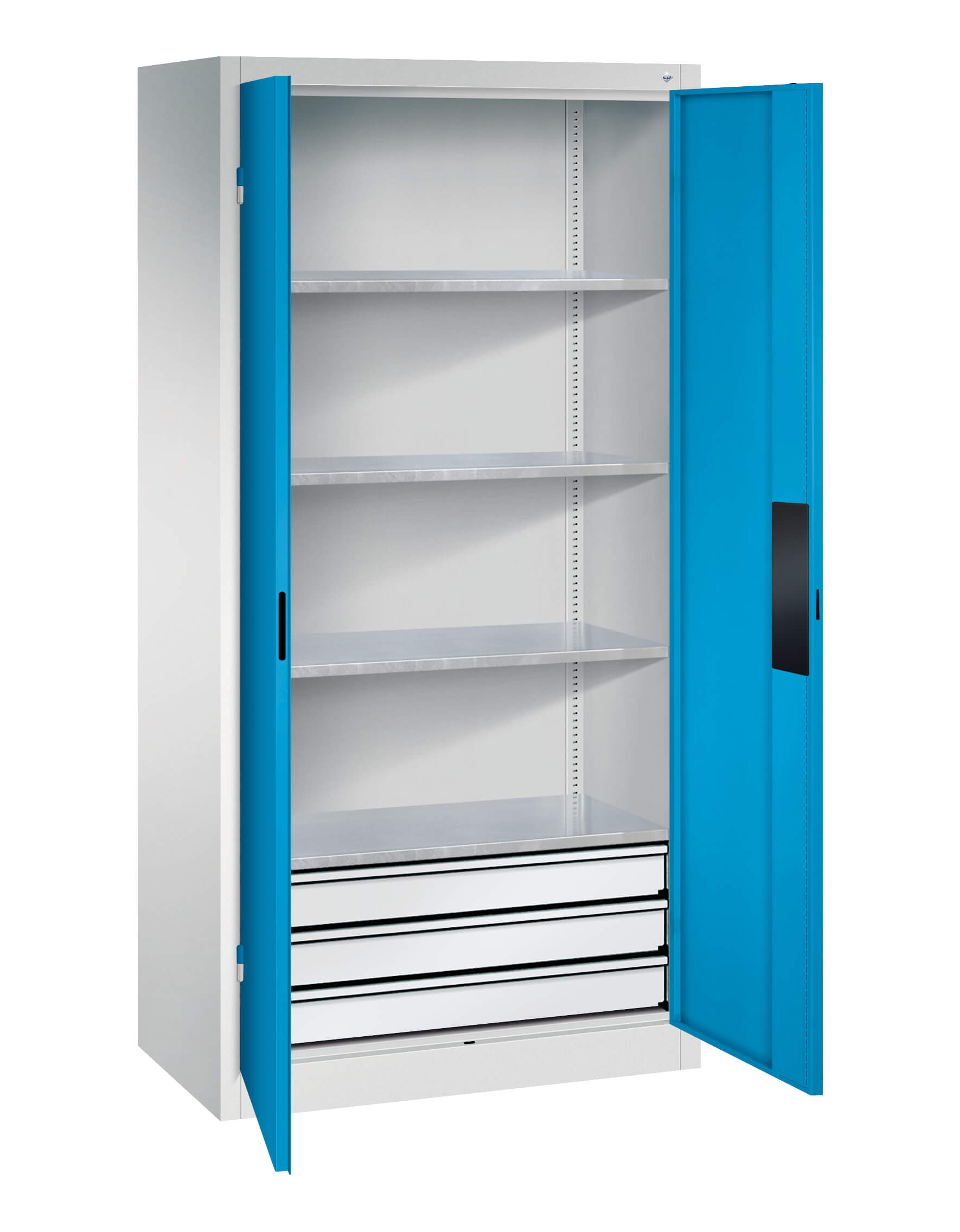 C+P tool cabinet Acurado, 1950x930x500mm, 7035/5012