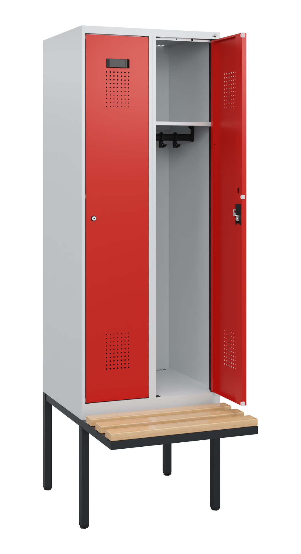 C+P Spind Evolo PLUS, Bank, 2 Abteile, 1950x600x81