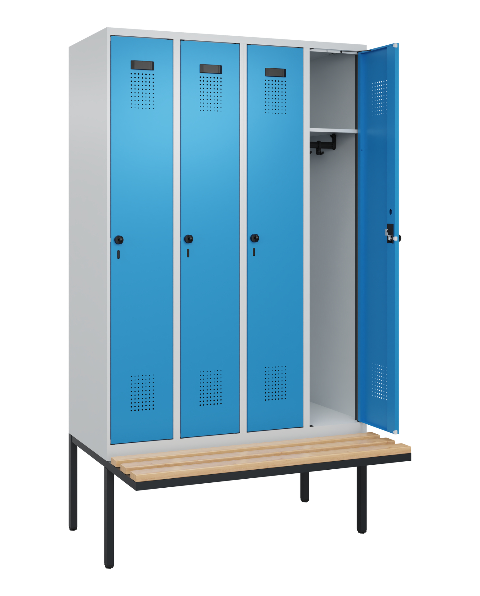 C+P Spind Evolo PLUS, Bank, 4 Abteile, 2120x1200x8