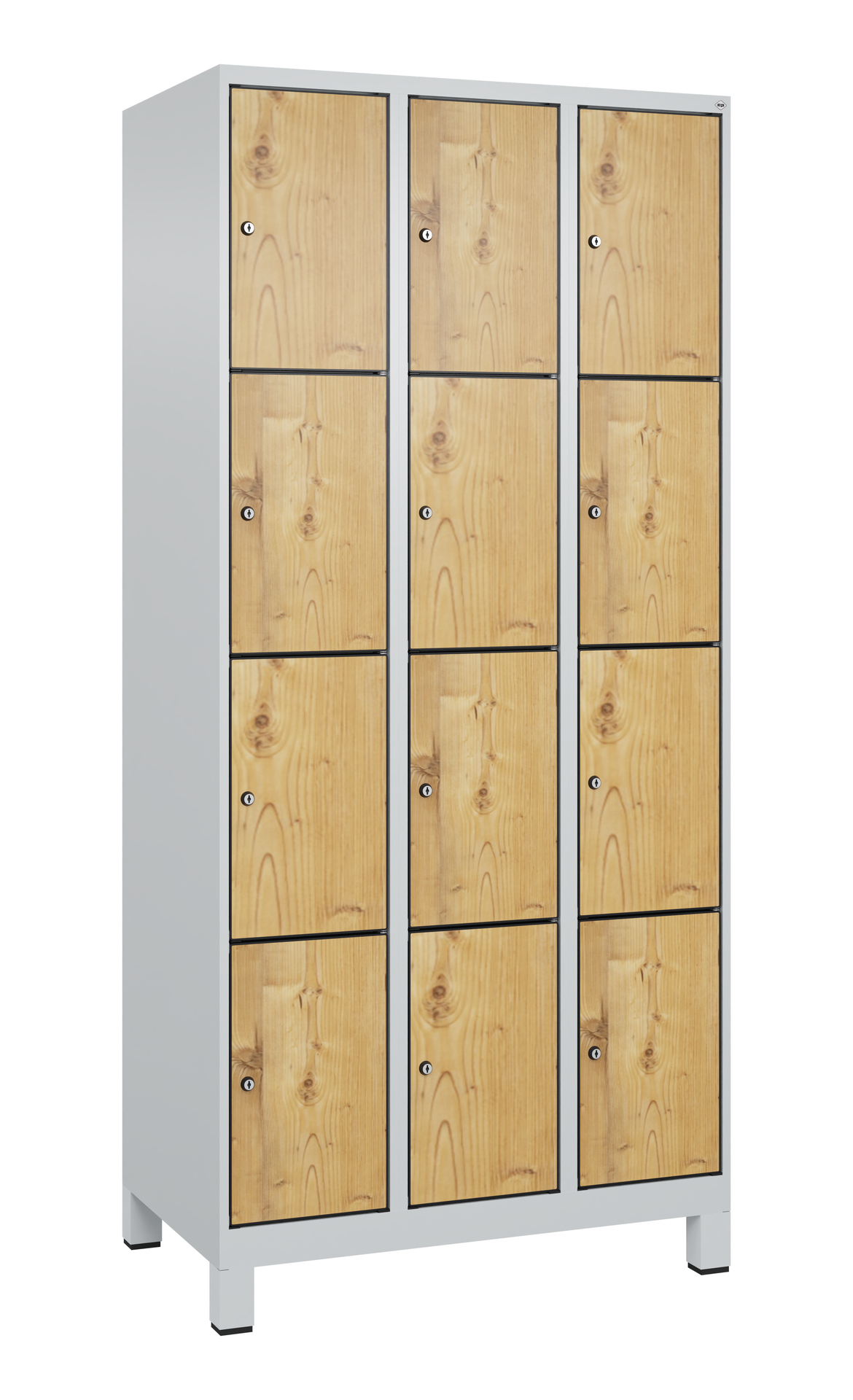 C+P Schlie�fachschrank Evolo PLUS, F��e, 12 F�cher, 1950x900x500mm
