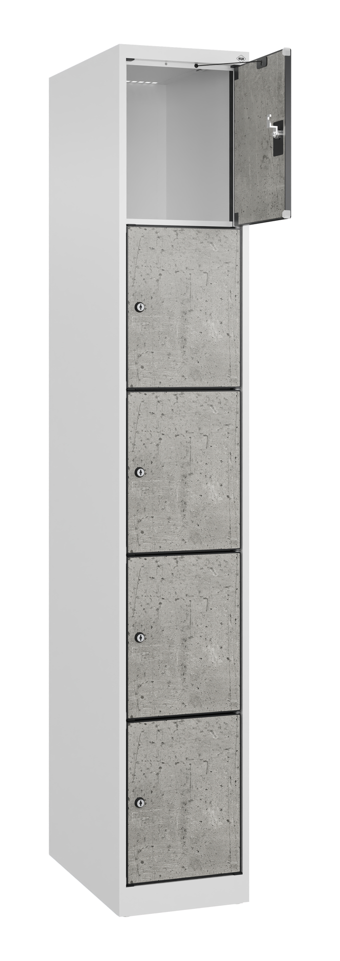 C+P Schlie�fachschrank Evolo PLUS, 5 F�cher, 1850x300x500mm