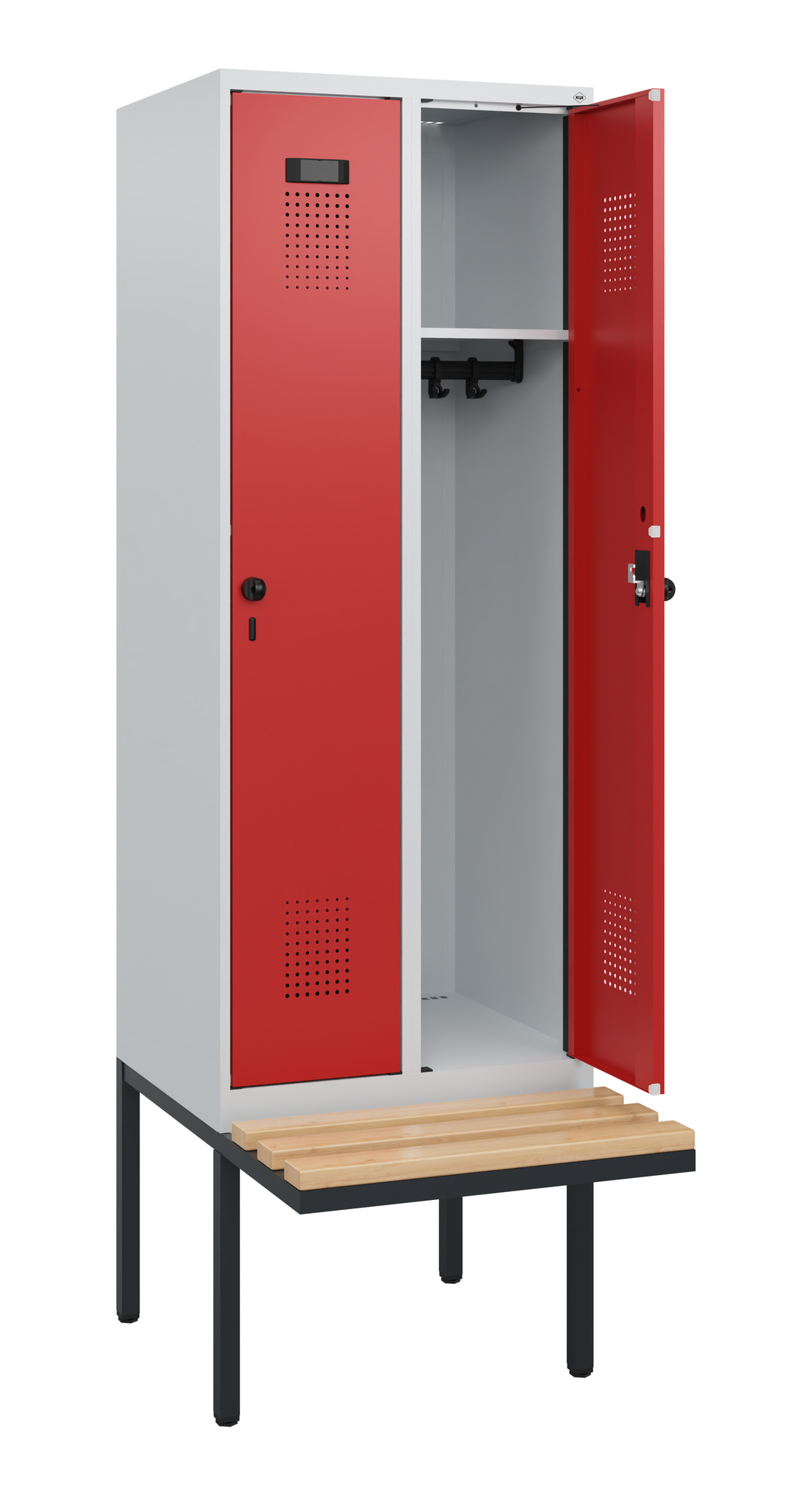 C+P Spind Evolo PLUS, Bank, 2 Abteile, 1950x600x81