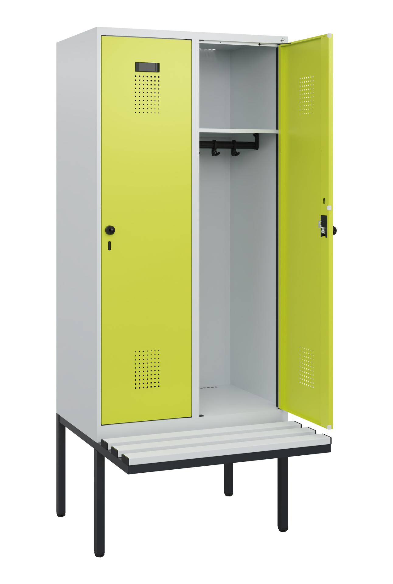 C+P Spind Evolo PLUS, Bank, 2 Abteile, 1950x800x81