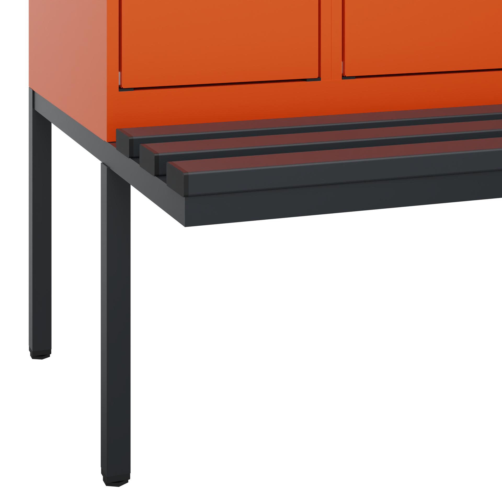 C+P Spind Evolo PLUS, Bank, 2 Abteil, 2120x600x815