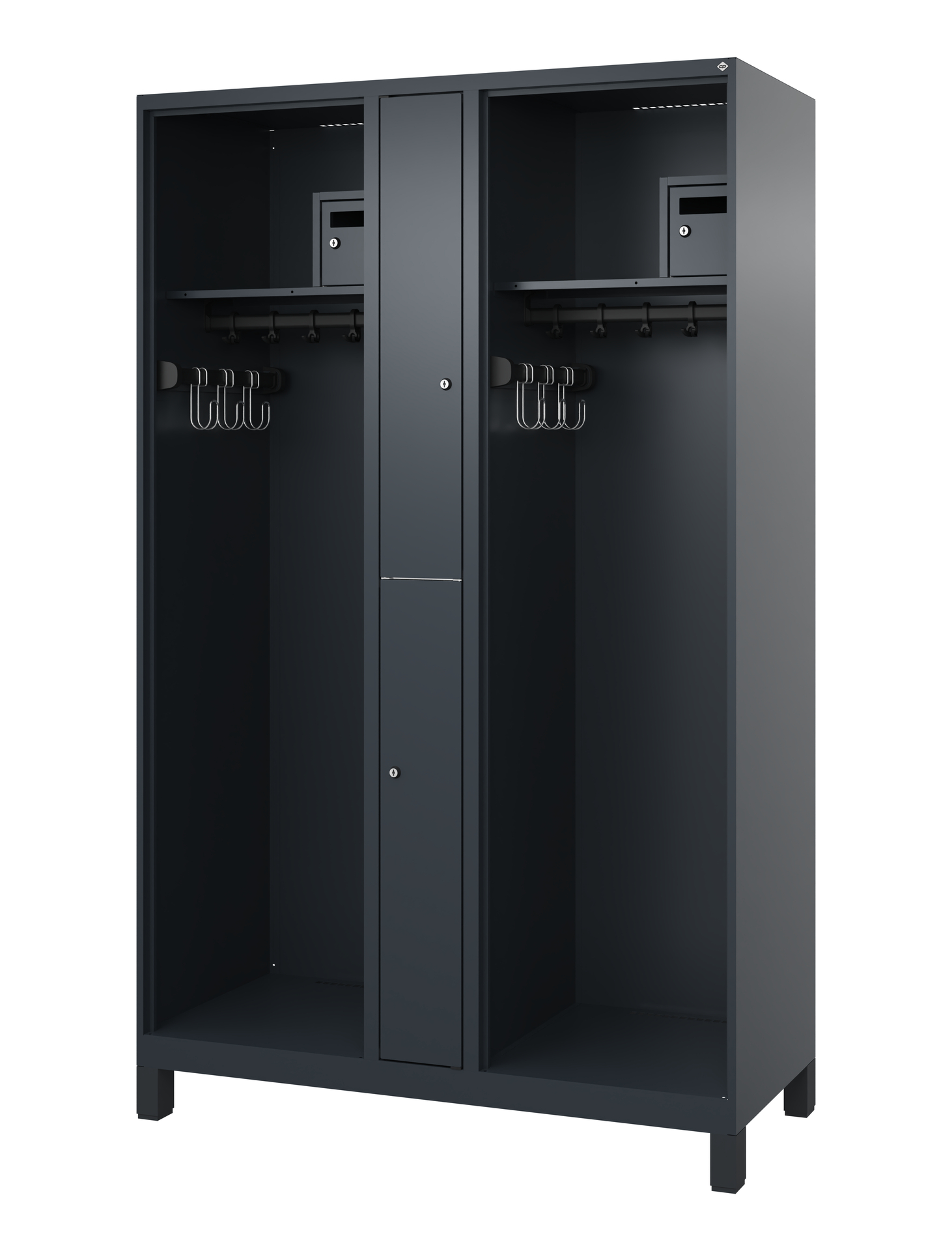 C+P Feuerwehrspind Maxi, 2 Fächer, 1850x1200x500mm