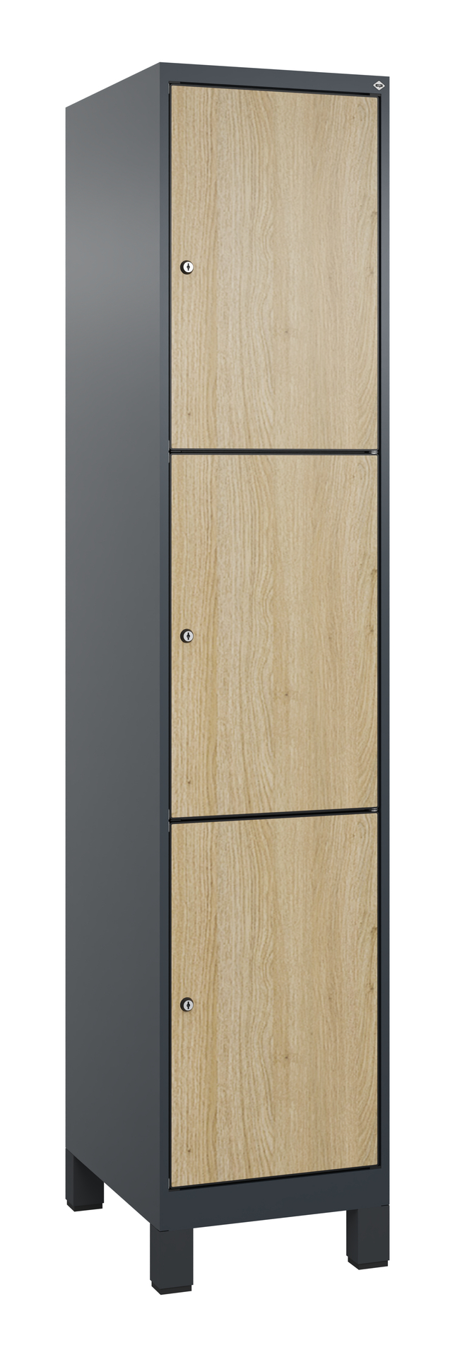 C+P Schlie�fachschrank Evolo PLUS, F��e, 3 F�cher, 1950x400x500mm
