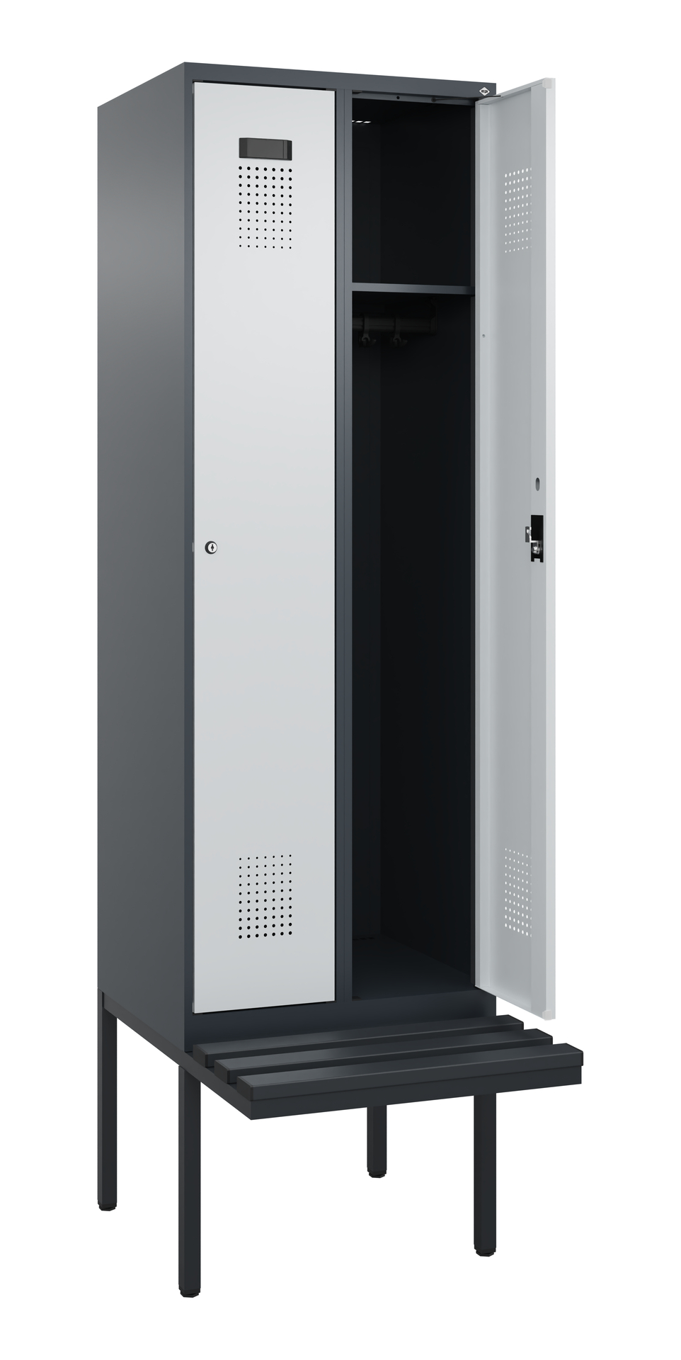 C+P Spind Evolo PLUS, Bank, 2 Abteil, 2120x600x815