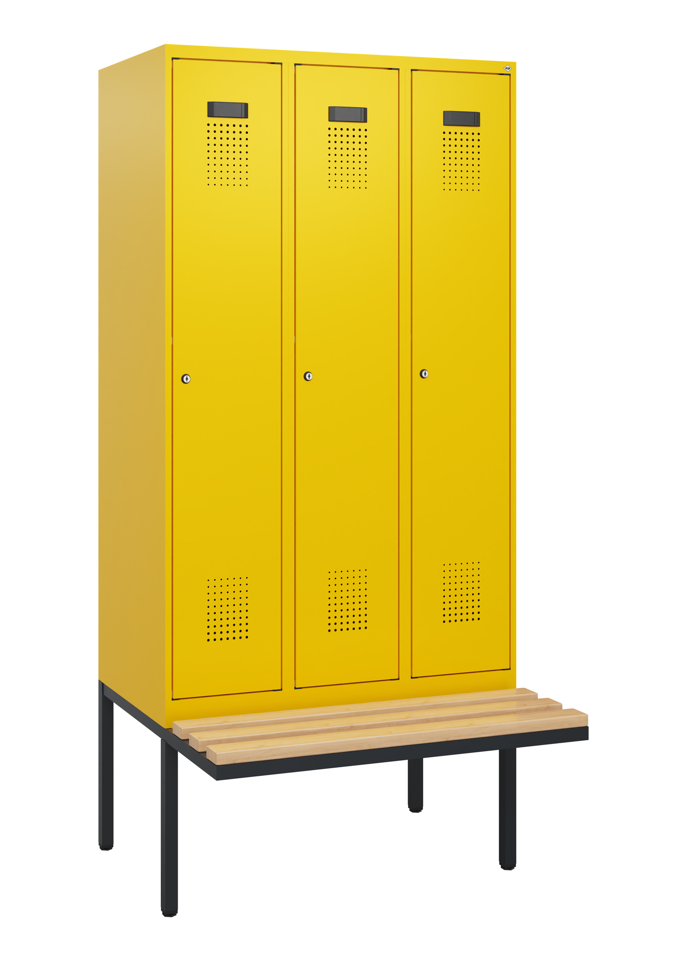 C+P Spind Evolo PLUS, Bank, 3 Abteile, 1950x900x81