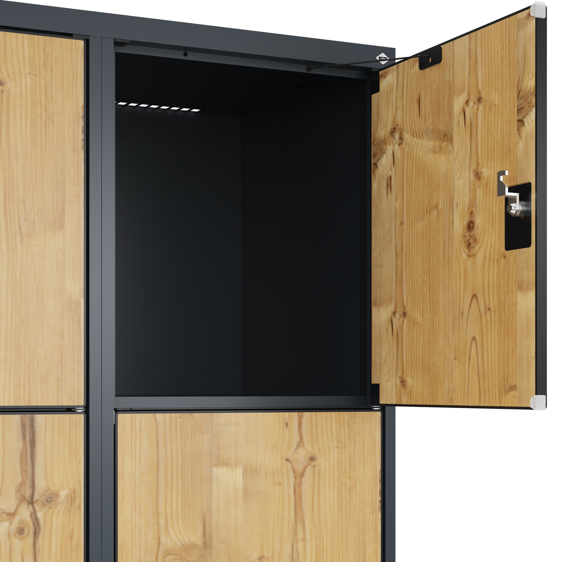 C+P Schlie�fachschrank Evolo PLUS, 8 F�cher, 1850x800x500mm