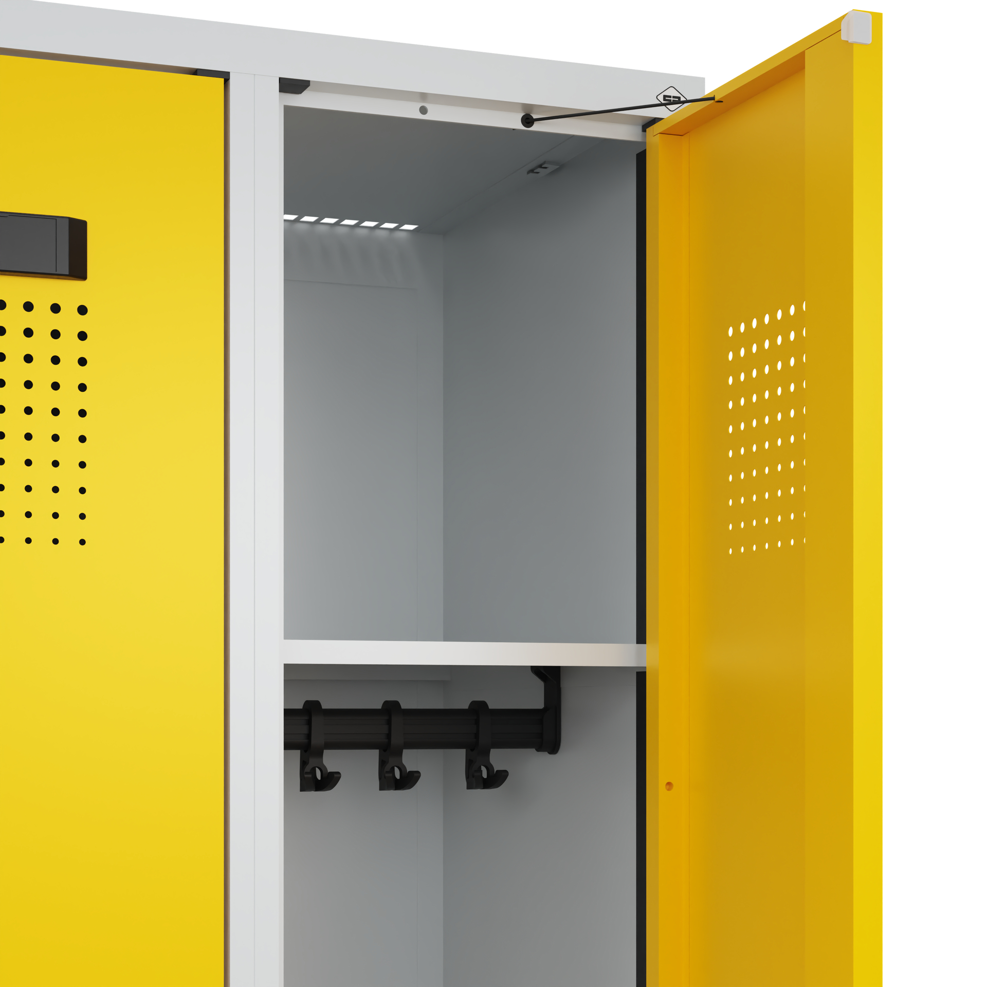 C+P Spind Evolo PLUS, Bank, 3 Abteile, 2120x900x815mm