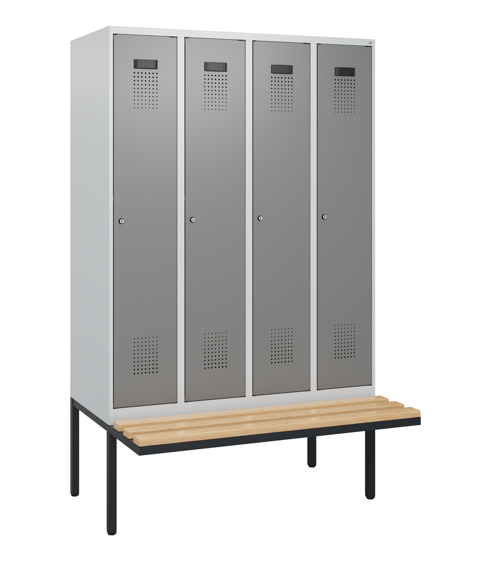 C+P Spind Evolo PLUS, Bank, 4 Abteile, 1950x1200x8