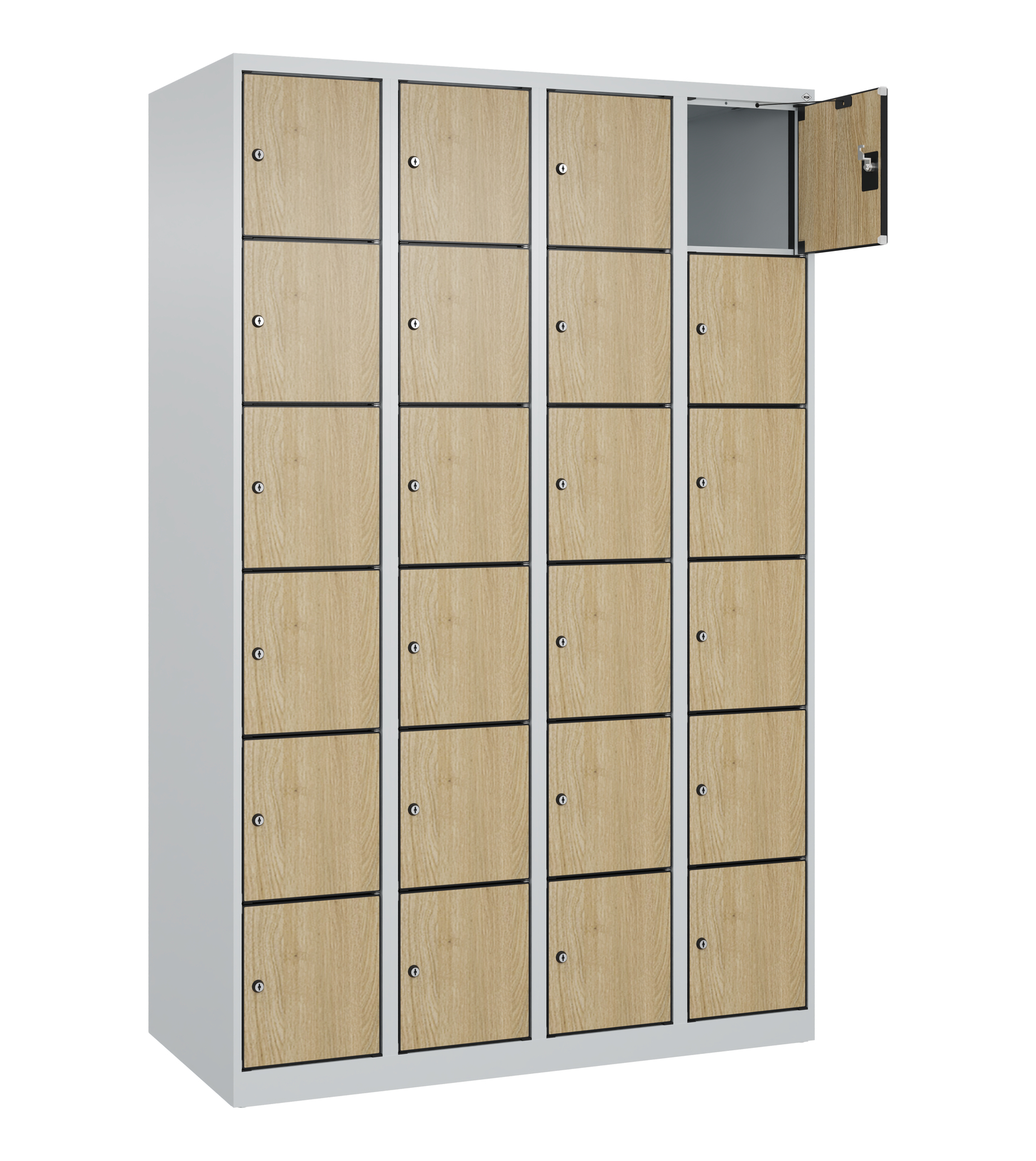 C+P Schlie�fachschrank Evolo PLUS, 24 F�cher, 1850x1200x500mm