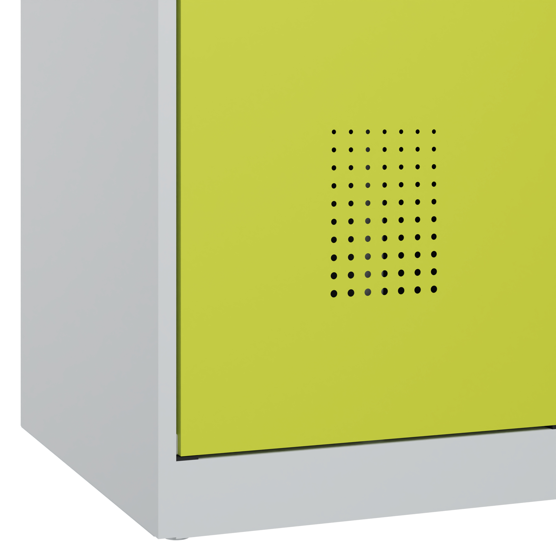 C+P Putzmittel-Spind Evolo PLUS, mit Füssen, 2 Abt