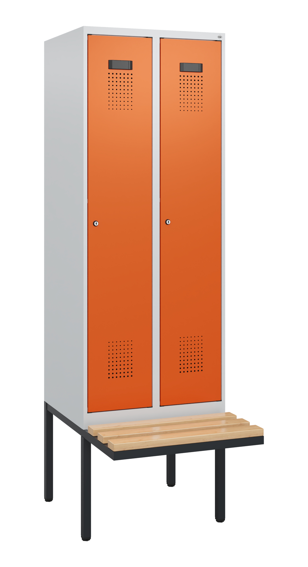 C+P Spind Evolo PLUS, Bank, 2 Abteile, 1950x600x81