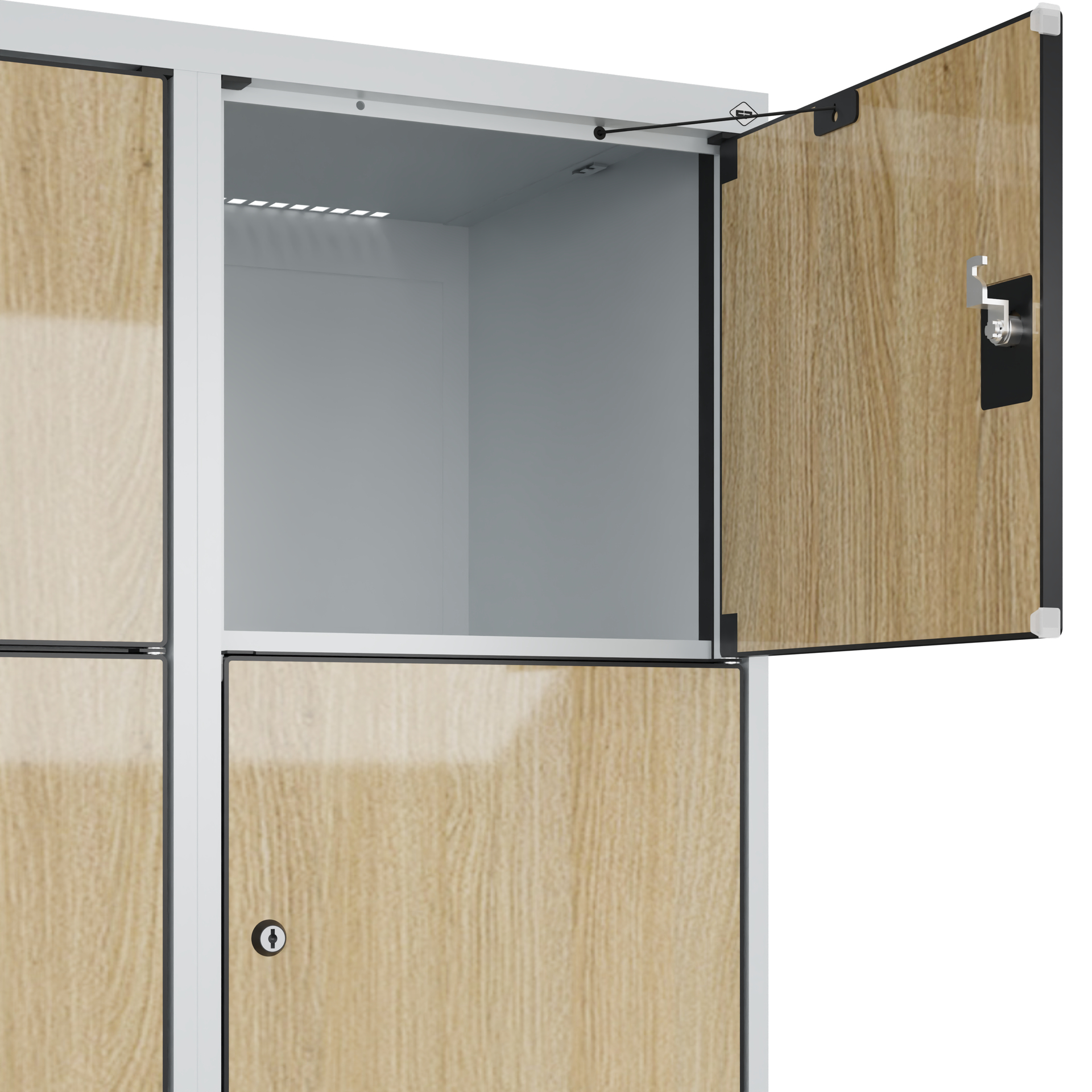 C+P Schlie�fachschrank Evolo PLUS, 10 F�cher, 1850x800x500mm