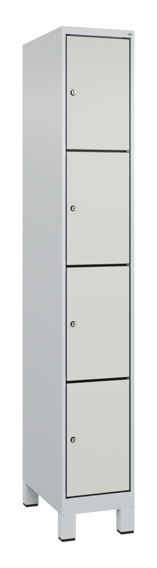 C+P Schlie�fachschrank Evolo PLUS, F��e, 4 F�cher, 1950x300x500mm