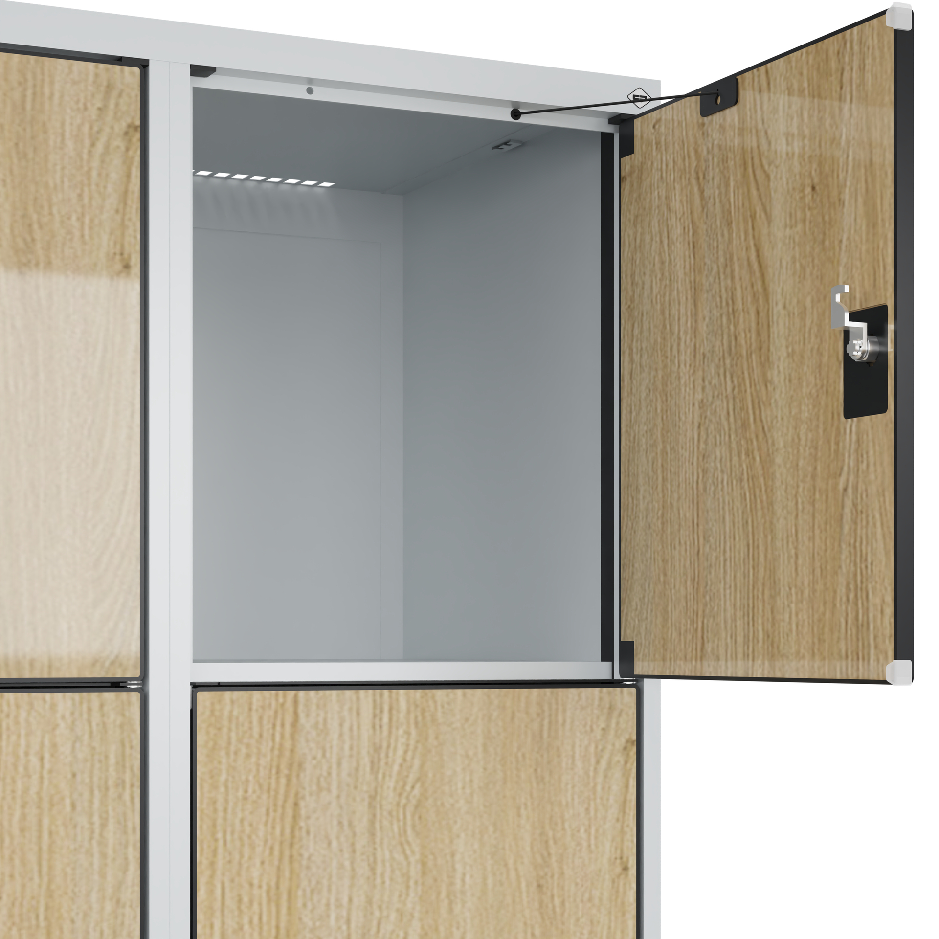 C+P Schlie�fachschrank Evolo PLUS, Sockel, 8 F�cher, 1950x800x500mm