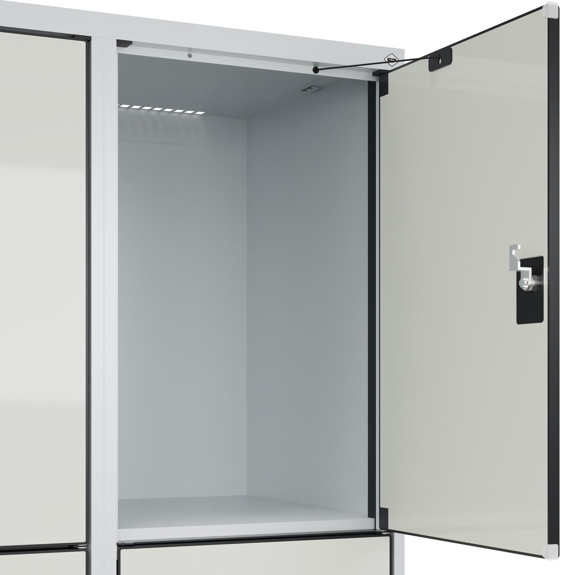 C+P Schlie�fachschrank Evolo PLUS, Sockel, 6 F�cher, 1950x800x500mm