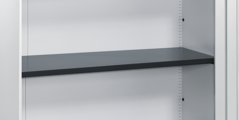 C+P Einlegeboden aus Stahl lackiert, mit hoher mit