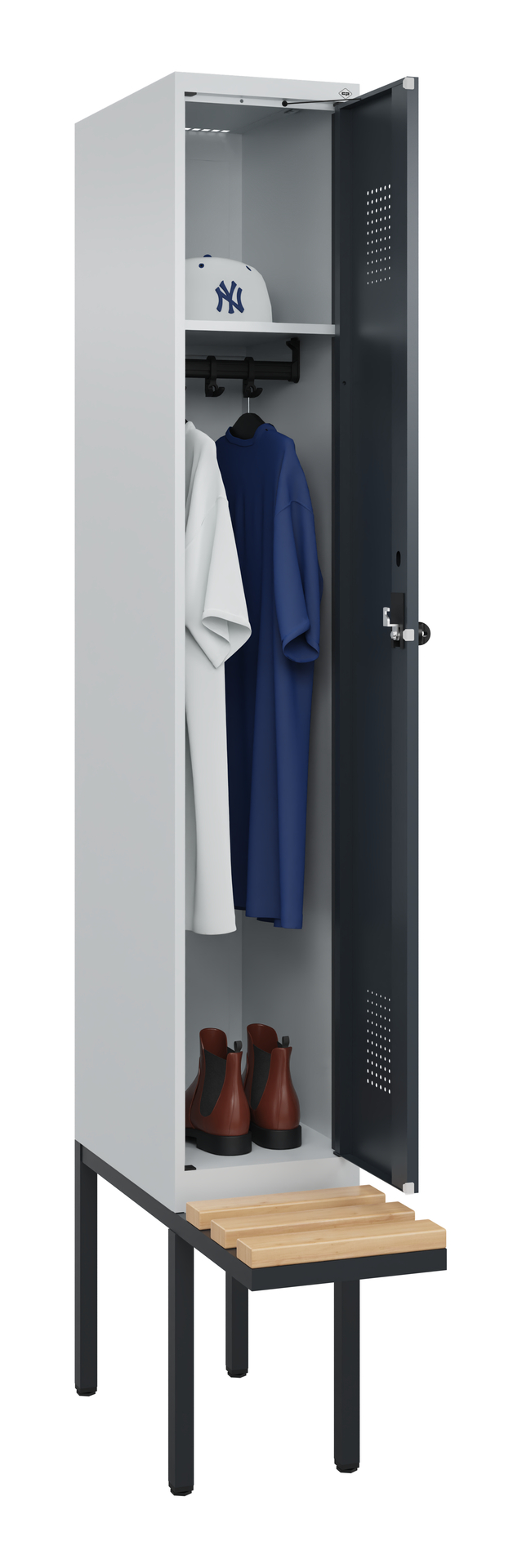 C+P Spind Evolo PLUS, Bank, 1 Abteile, 2120x300x81