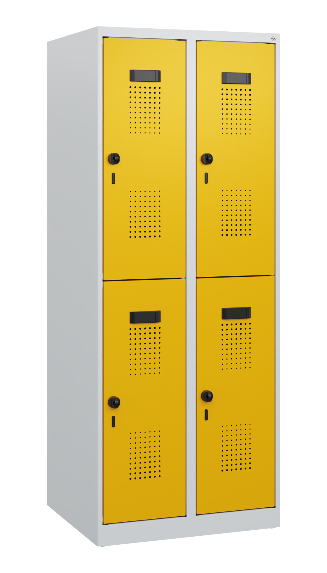 C+P Doppelstöckiger Spind Evolo PLUS, 2 Abteile, 1