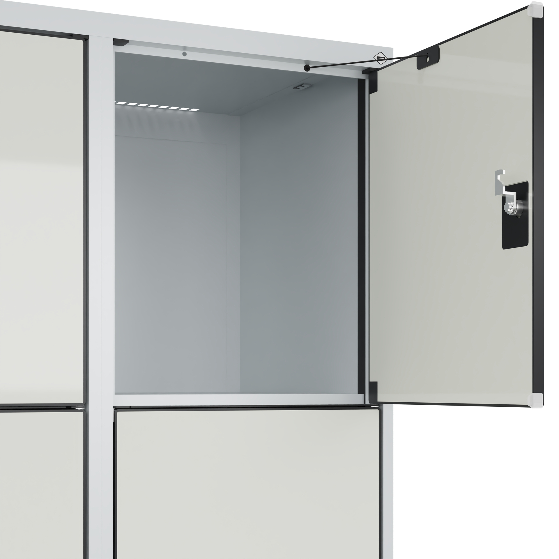 C+P Schlie�fachschrank Evolo PLUS, F��e, 12 F�cher, 1950x1200x500mm